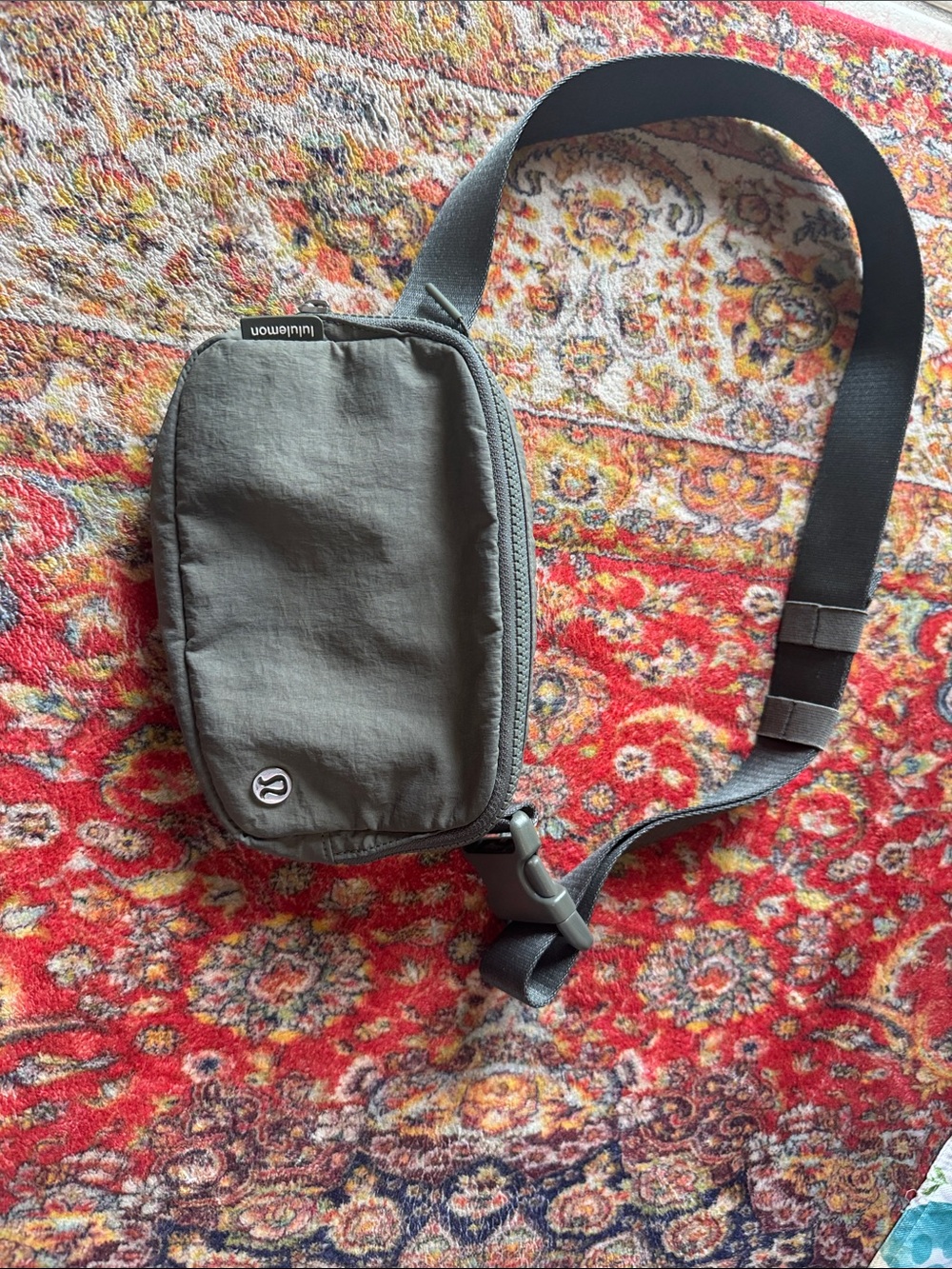lululemon athletica Olive Gray Sling Belt Bag